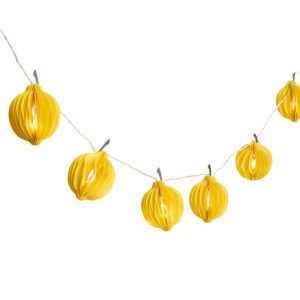 Yellow Honeycomb Paper Lemon String Lights Supplier