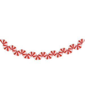 Candy Cane Stripe Honeycomb Paper Garlands Party Decorations Supplier