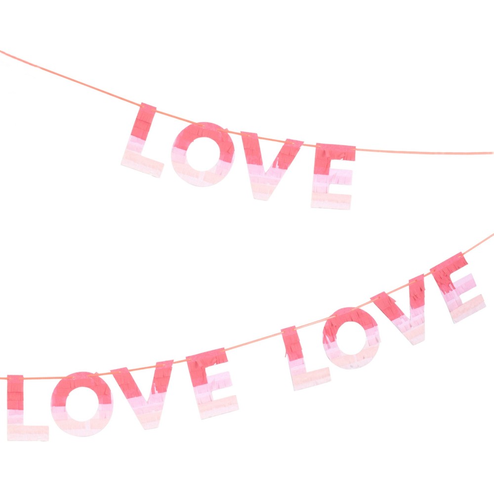 gradient pink fringes