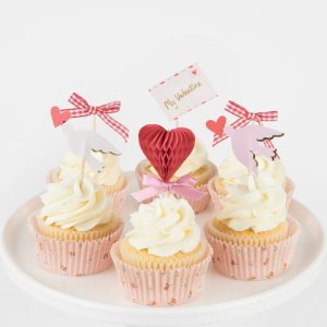 Personalized Valentine's Day Supplies Lovebird Cupcake Kit Factory Outlet