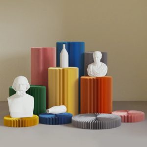 Customizable Colored Origami Honeycomb Paper Cylinders Supplier