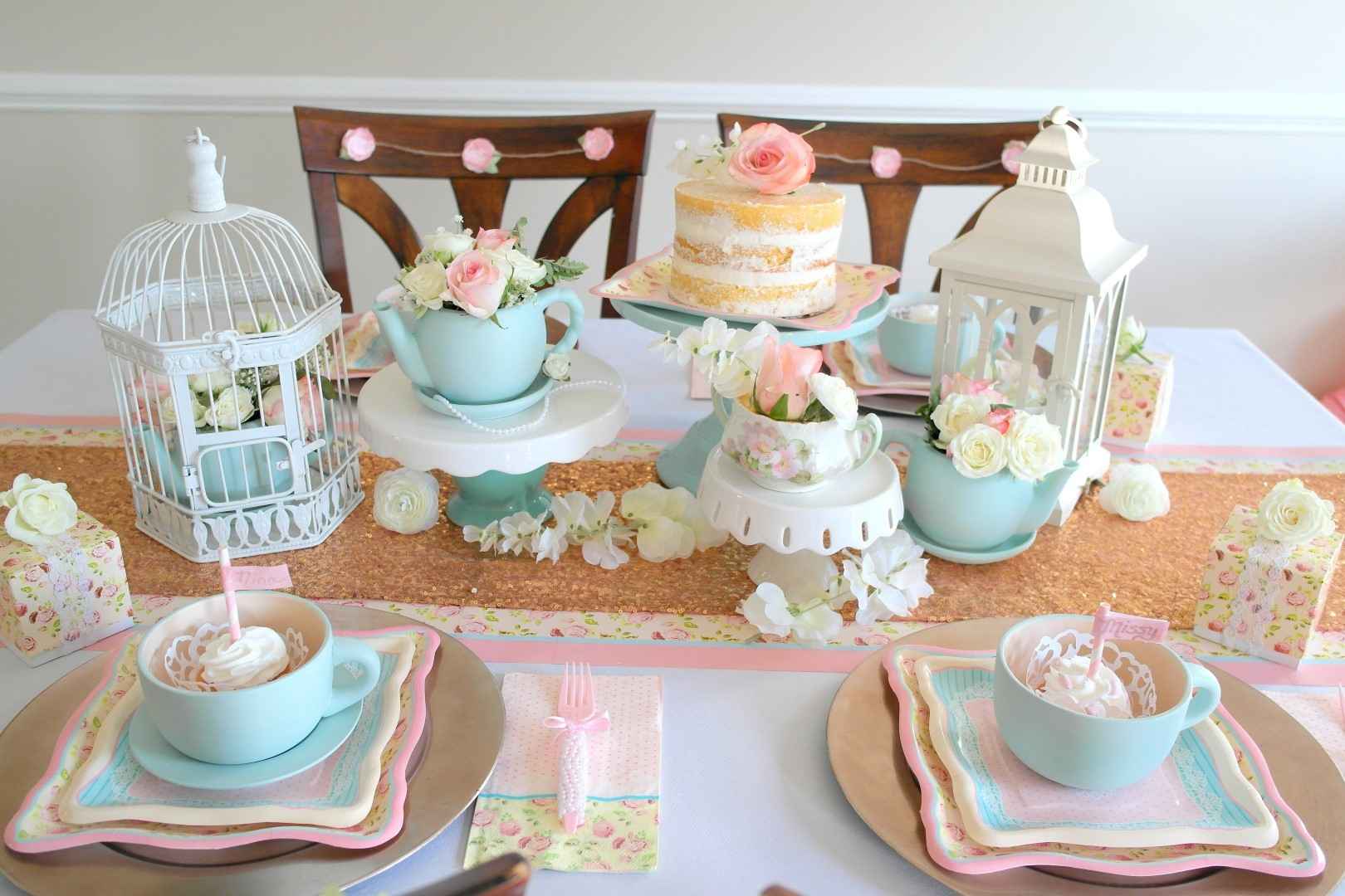 Vintage Bridal Shower Tea Party Ideas