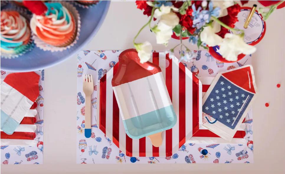 4th Of July Decorations Party Tableware Table Decorrations