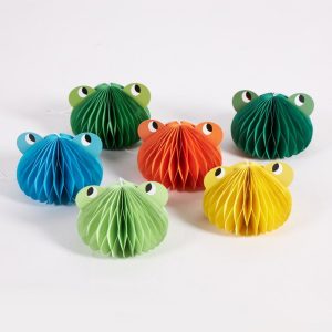 Personalized Summer Paper Honeycomb Frog Centerpieces Maker