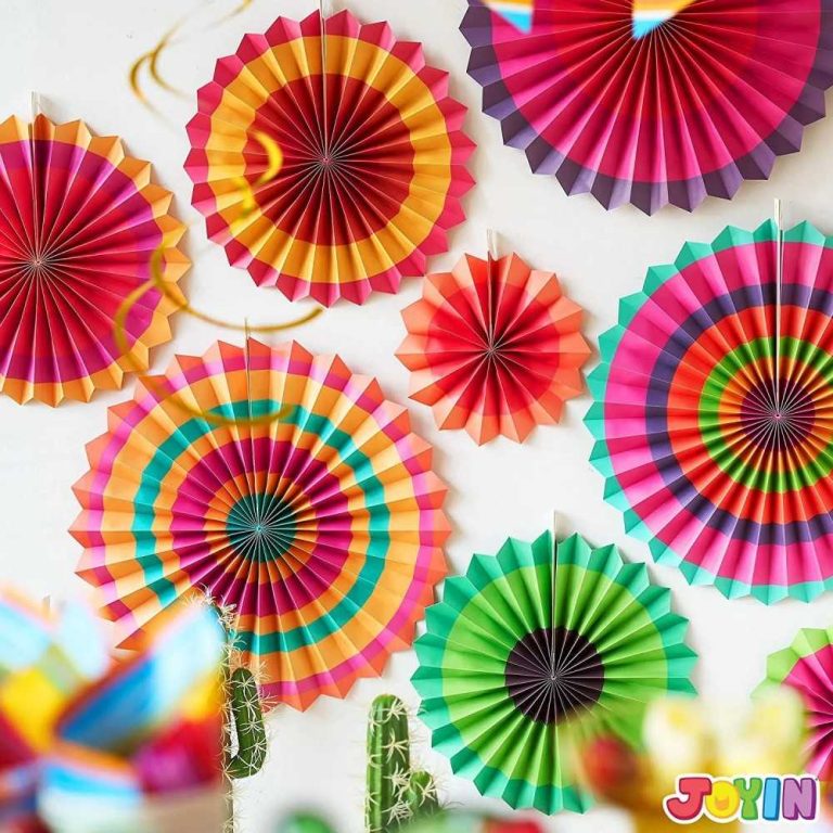 festa paper fan decoration