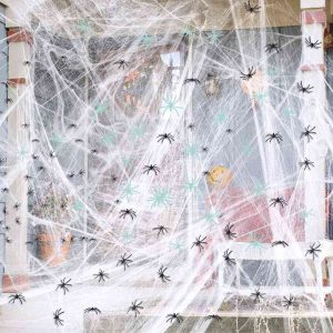 Spider Web Halloween Decorations Bulk Custom Haunted House Decor OEM