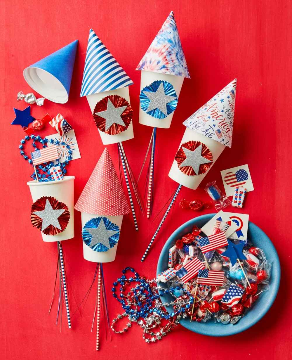 A Firecracker Fête homemade paper firework poppers
