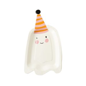 Ghost Shaped Paper Plates – Ghoul Gang Halloween Party Plates Wholesale