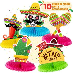 Mexican Table Centerpiece Set Fiesta Party Cinco De Mayo Decorations Factory
