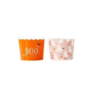 Holographic Boo Food Cups 50pcs Bulk Halloween Tableware Wholesale