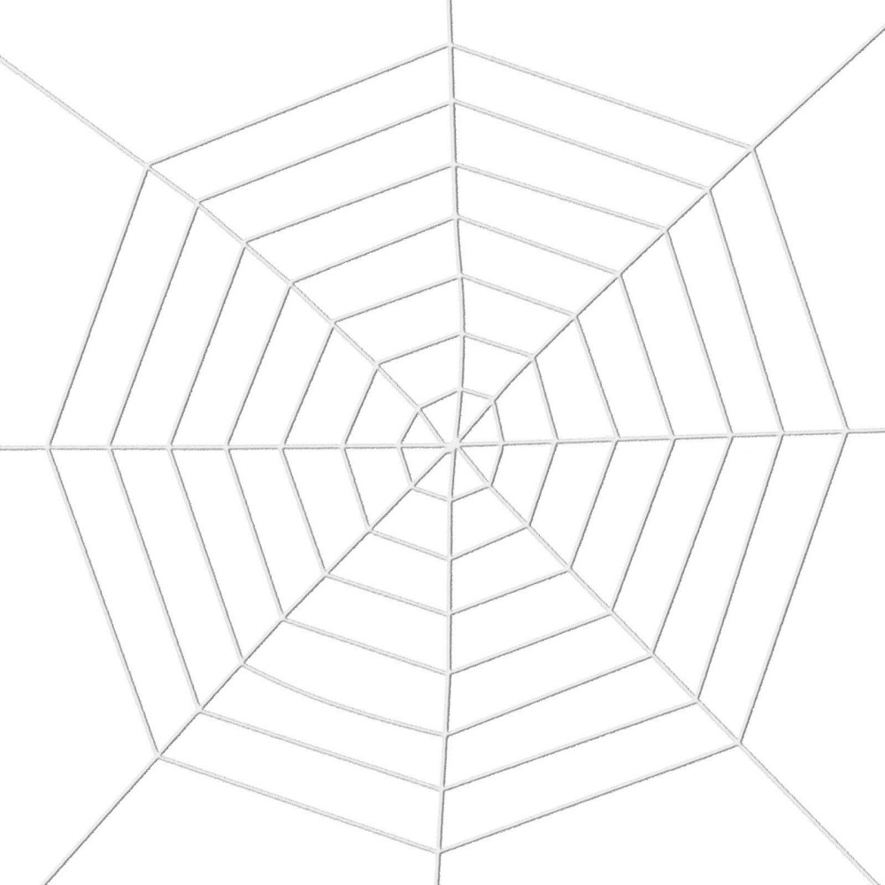 SKU-04-10.5ft White Fake Spider Web