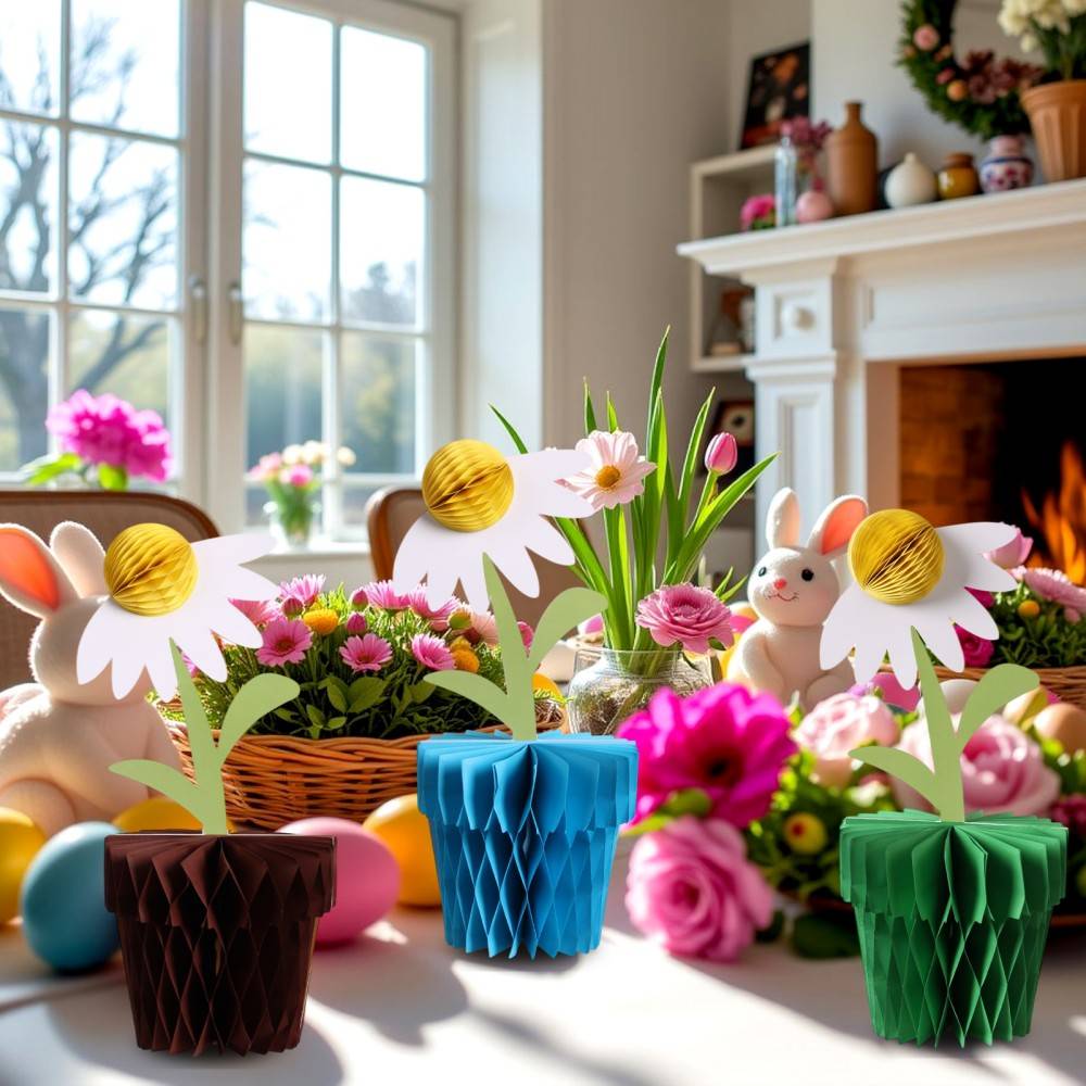 Sunbeauty biodegradable paper flower table decorations