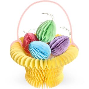 Easter Paper Honeycomb Basket Easter Supplies Factory