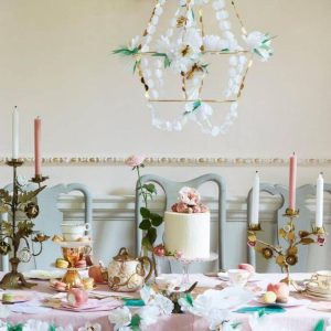 media image of white blossom chandelier by meri yyt 2
