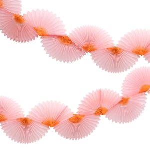Pink Paper Accordion Fan Garland Supplier