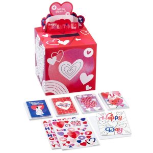 Happy Hearts Valentine Mailbox Kit – Custom Cards, Stickers, Classroom Bulk