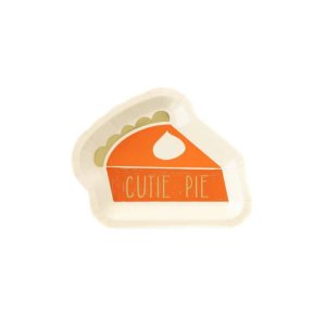 Cutie Pie Dessert Plates Personalized Fall Party Tableware in Bulk