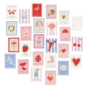Kids Valentine Cards & Stickers Set (24ct) – Private Label Classroom Bulk