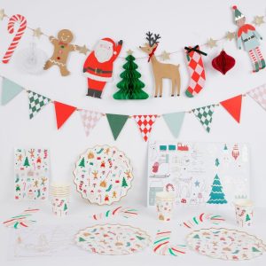 Jolly Kids Table Set Branded Holiday Tableware Kit for Wholesale Events