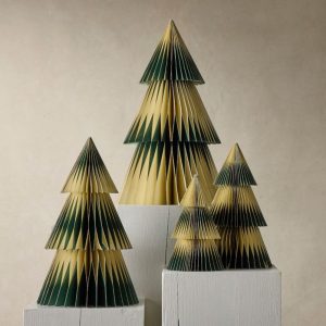 two tone decorative paper tabletop trees o