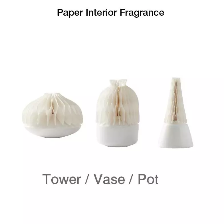 white paper honeycomb diffuser set