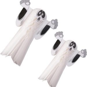 OEM Halloween Honeycomb Ghost Ornaments 2pcs Bulk Factory Direct Supplier