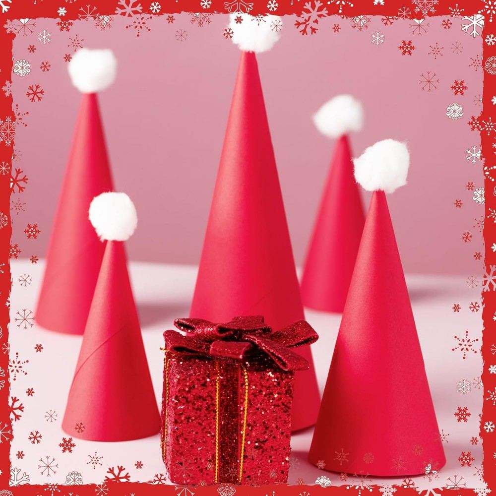 Ceenna 6 Pcs Paper Mache Cones Open Bottom Cardboard Craft Cones for Christmas Tree DIY Gnomes Ornament Multiple Sizes Tree Decorations DIY Art Crafts 13.8x5, 9.8x3.9, 5.9x2.75 Inch (6)