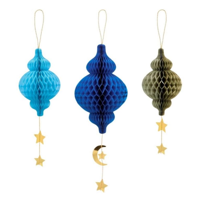 Eid Ramadan Decorative Honeycomb Set of 3 Bulk Wholesaler