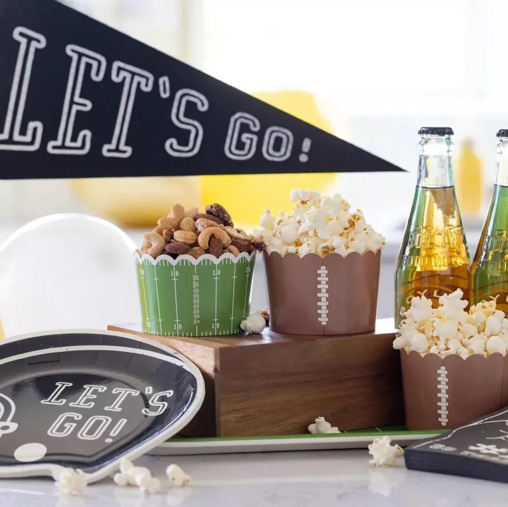 Football Jumbo Baking Cups Custom Made 2