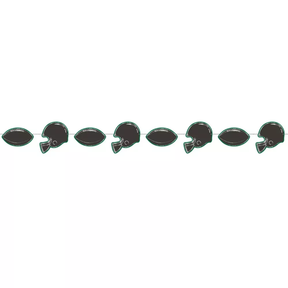 Football Party Paper Banner Custom Game Day (2)