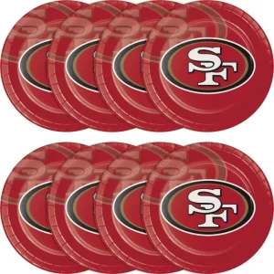 49ers NFL Party Kit for 16 Guests High Quality Football Paper Supplies