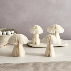 White Honeycomb Mushroom Decor 1