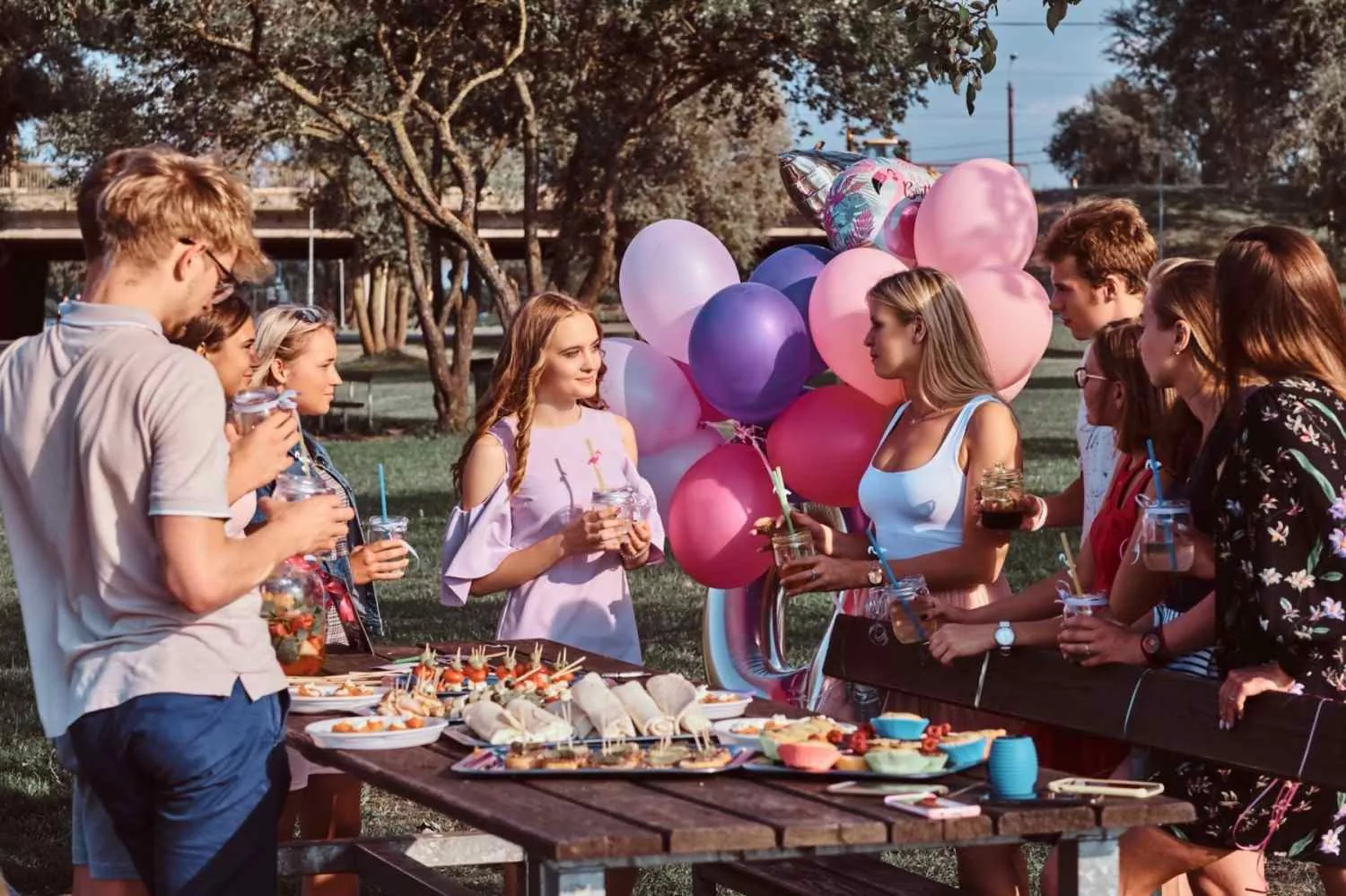 Outdoor celebrations in the spring