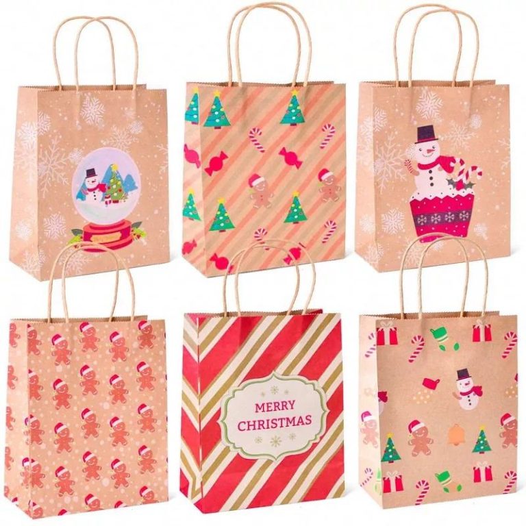 FUN LITTLE TOYS Nifti Nest 30 PCS Christmas Gift Bags,Shopping, Parties, Wedding Gift Bags, 1 of 8