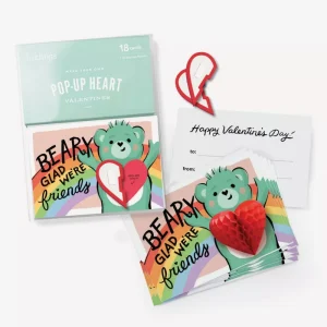 Inklings Paperie 18pk Pop up Valentines Bear yy 7