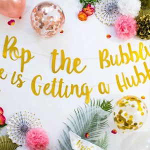 Classy Bachelorette Private Label Party Set Banner Balloons Pom Poms Fans