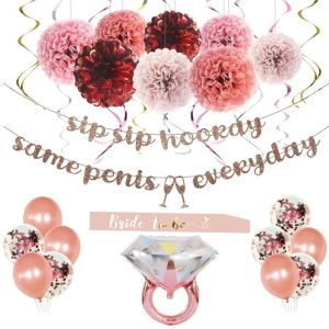 Pink Bachelorette Party Decorations with Balloons and Sash Manufacturer