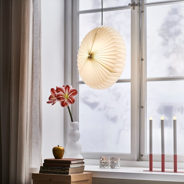 Pendant lamp shade, origami_white