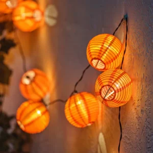 SOLVINDEN LED string light with 12 lights outdoor battery operated orange 2