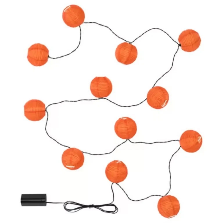 SOLVINDEN LED string light with 12 lights, outdoor_battery operated orange