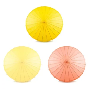 Set of 3 Paper Parasols for Bulk Wholesale Wedding Party Decorations