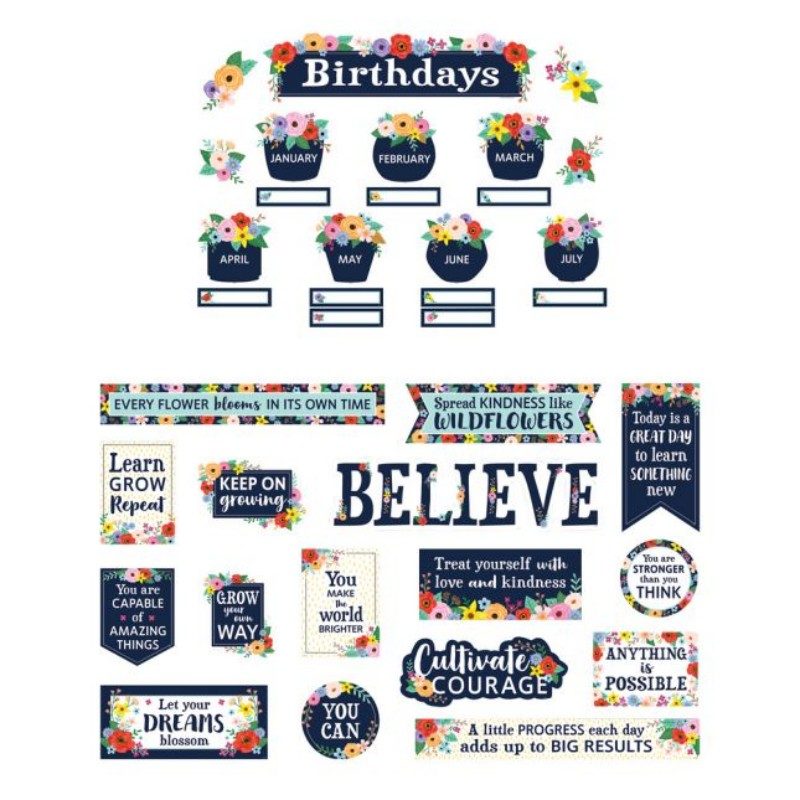 Wildflowers Classroom Décor Set (3)
