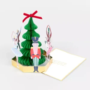 Custom Nutcracker Ballet Christmas Honeycomb Tree Gift Card Manufacturer