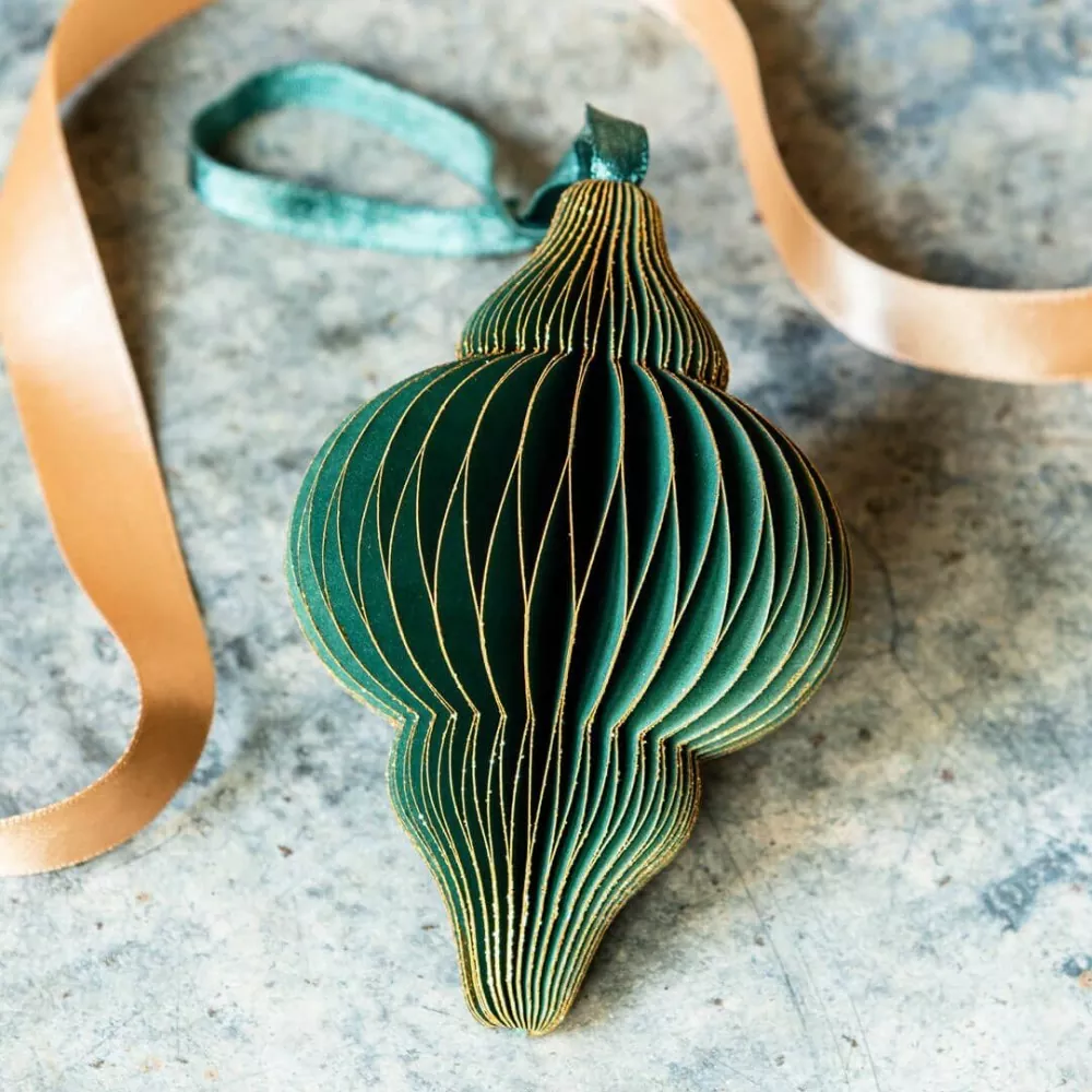 umi1011-hunter-green-paper-tulip-dec-with-gold-glitter---lead