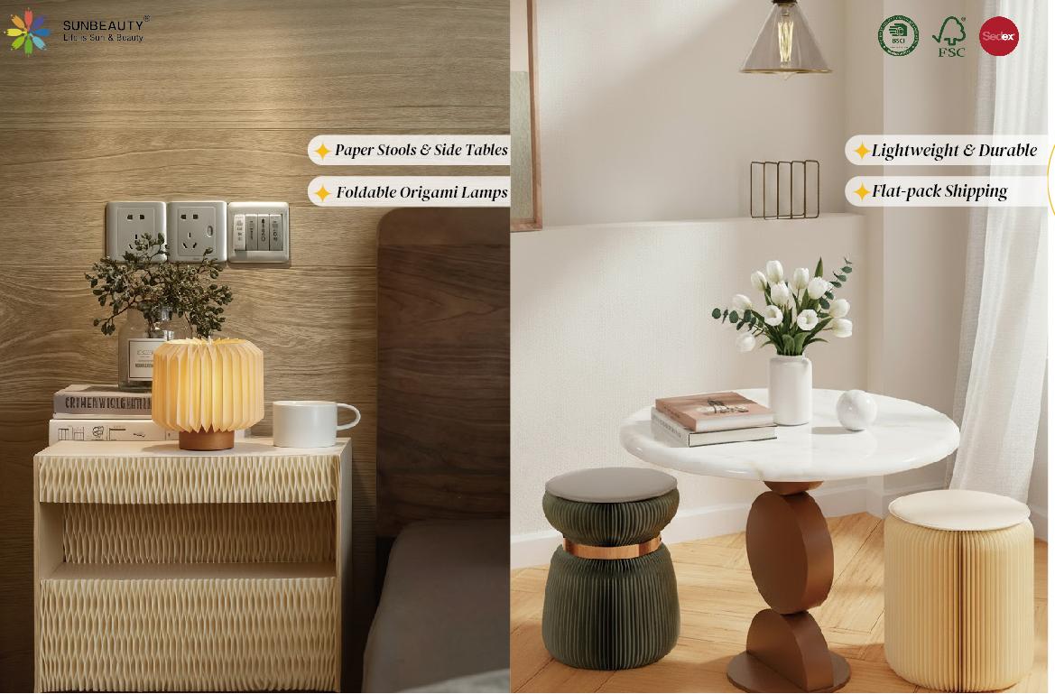 Sunbeauty Manufacturer 138th Canton Fair paper furniture