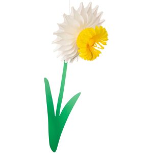 New Product Ideas Paper Honeycomb Daffodil Decoration with Factory Price