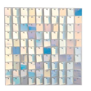 Personalised Silver Shimmer Wall Backdrop Square Sequin Shimmer Backdrop Panel