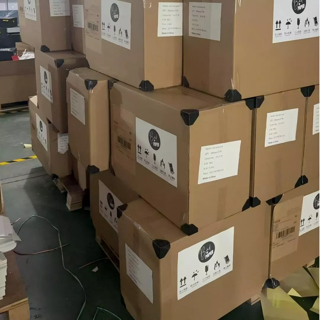 Packaging Solution Add strength to the inner pallets and use outside restraints to keep them from moving sideways