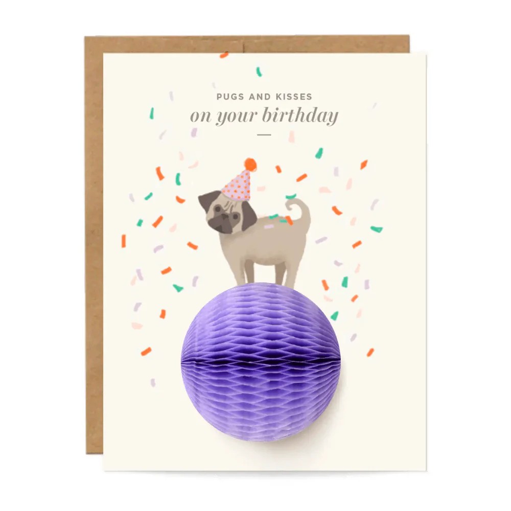 _Pugs and Kisses_ Birthday Card - Shop Sweet Lulu