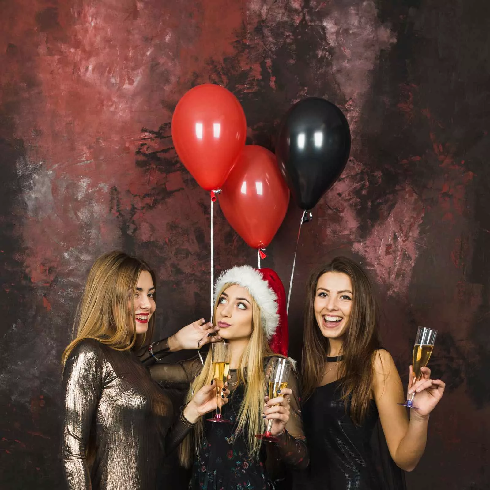 happy girls celebrating divorce together